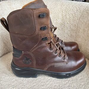 Georgia Boot FLXpoint Work Boots Mens 9M Brown Waterproof Composite Toe